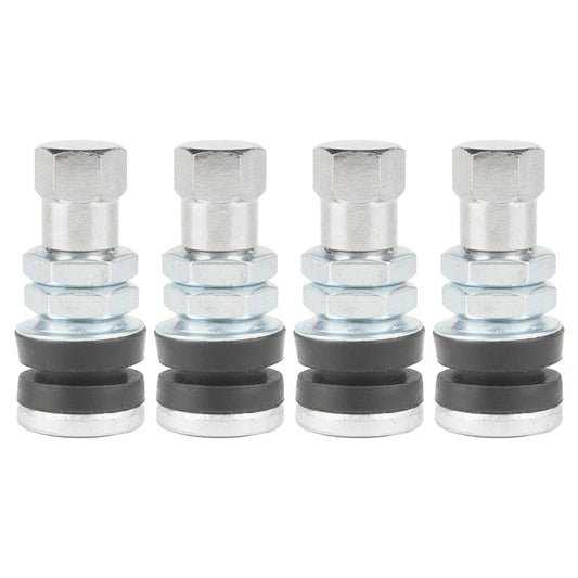 4pcs TR161 Tubeless Tire Valve Short Stems Metal Snap in Tire Valve Stems