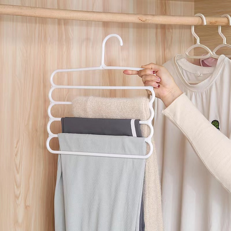 Space Saving Pants Hanger for Trousers Skirts Scarves