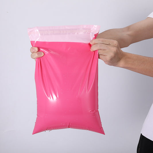 10pcs Rose Pink Waterproof Express Bags for Clothing