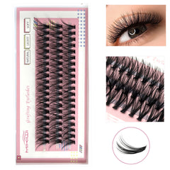 60pcs Cluster Lashes 10-40D 8-16mm C Curling Soft False Eyelashes DIY Extension