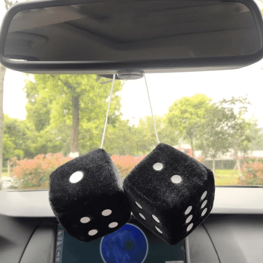 Colorful Car Hanging Pendant Cube Dice Mirror Charm