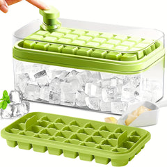 Ice Cube Mold Freezer Ice Tray With Ice Scoop And Ice Box