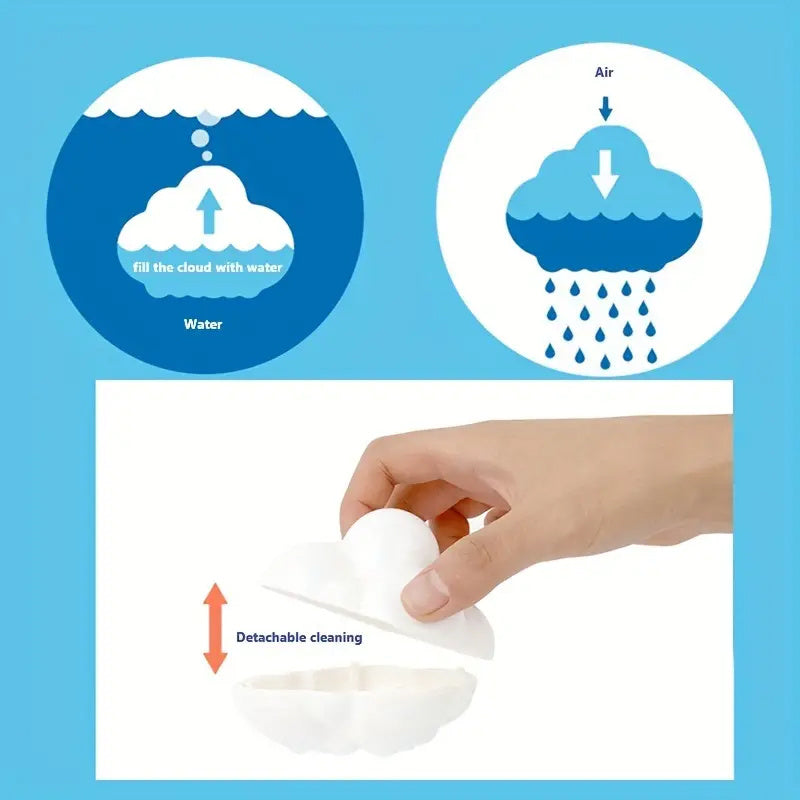 Rain Cloud Children's Play Water Toy for Bath Time Fun