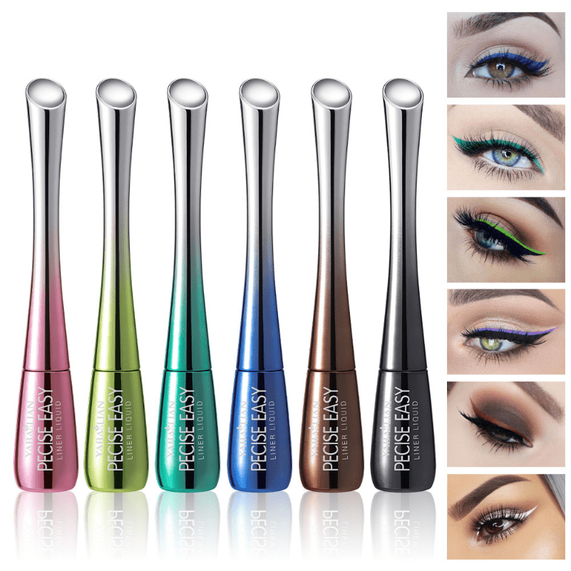 Colorful Eyeliner Pen Waterproof Liquid Pink Yellow Purple Matte