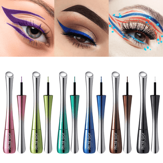 Colorful Eyeliner Pen Waterproof Liquid Pink Yellow Purple Matte