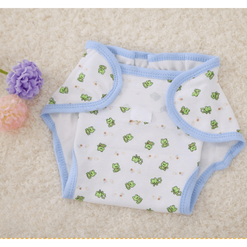 Washable Reusable Diaper Cartoon Cloth Diapers for 0-24M