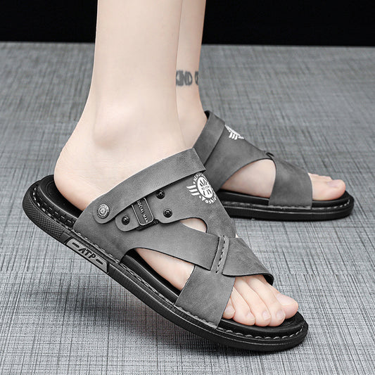 Men's Slide Sandals Casual Outdoor Walking Shoes - Assorted Colors