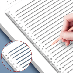 A4 Transparent Straight Line Stencil Ruler for Students Calligraphy