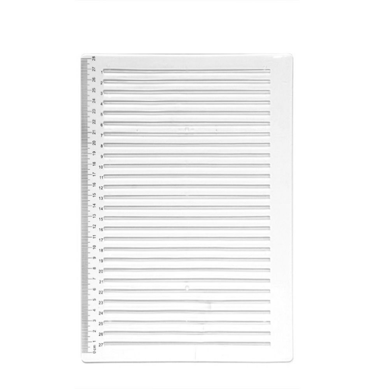 A4 Transparent Straight Line Stencil Ruler for Students Calligraphy