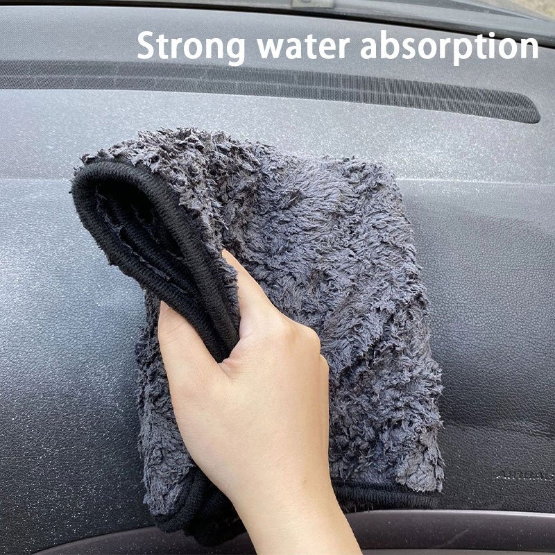 1200GSM Microfiber Car Wash Towel 40x40cm Coral Fleece Absorbent Drying Cloth