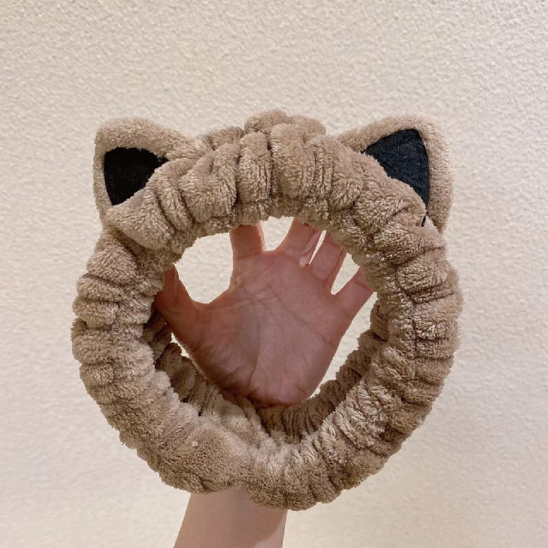 Bath Headband & Wristband Set for Spa & Skin Care