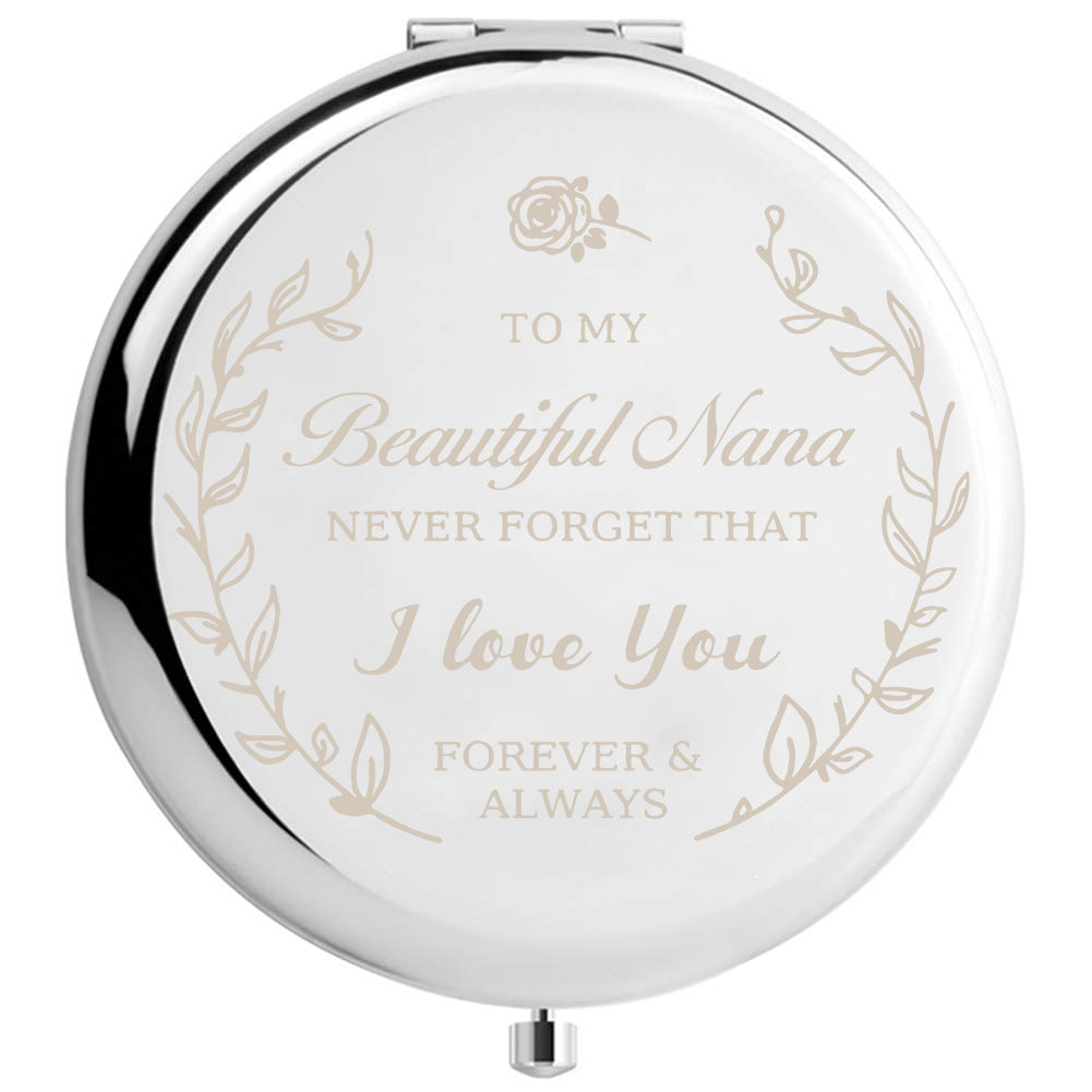 Personalized Compact Mirror for Women - Unique Mother's Birthday Gift