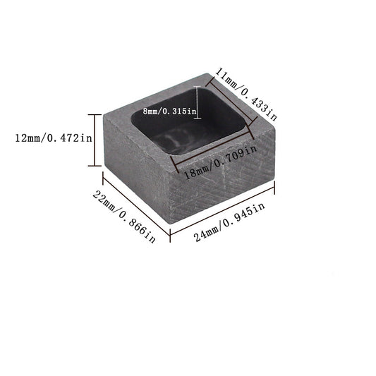 High Purity Graphite Tank for DIY Jewelry Casting