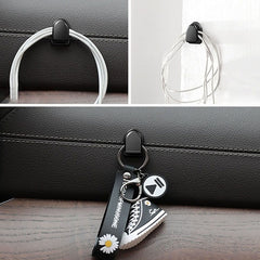 Car Hook Organizer Storage USB Cable Key Self Adhesive Wall Hook Hanger