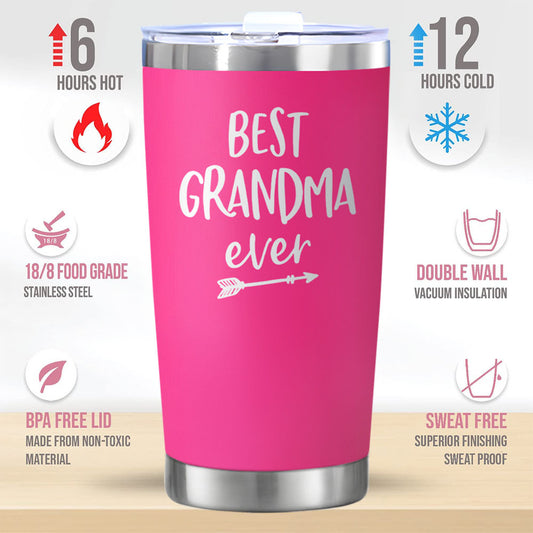 Grandma Stainless Steel Gift Cup Christmas Present Coffee Mug