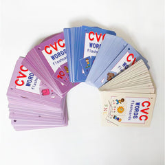 Phonics Flashcard 131pcs CVC Words Vowel Consonant Vowel Learning Supplies