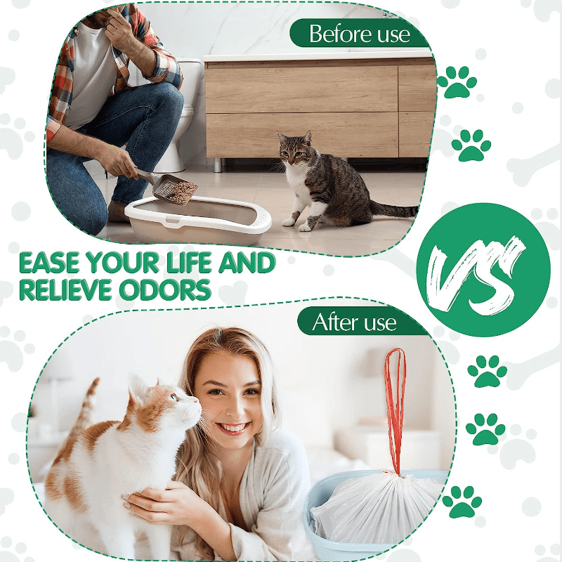 Leak Proof Pet Poop Bags for Cat Litter