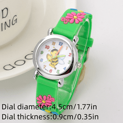 Cartoon Pink Bee Flower Watch Star Party Gift Quartz Watch