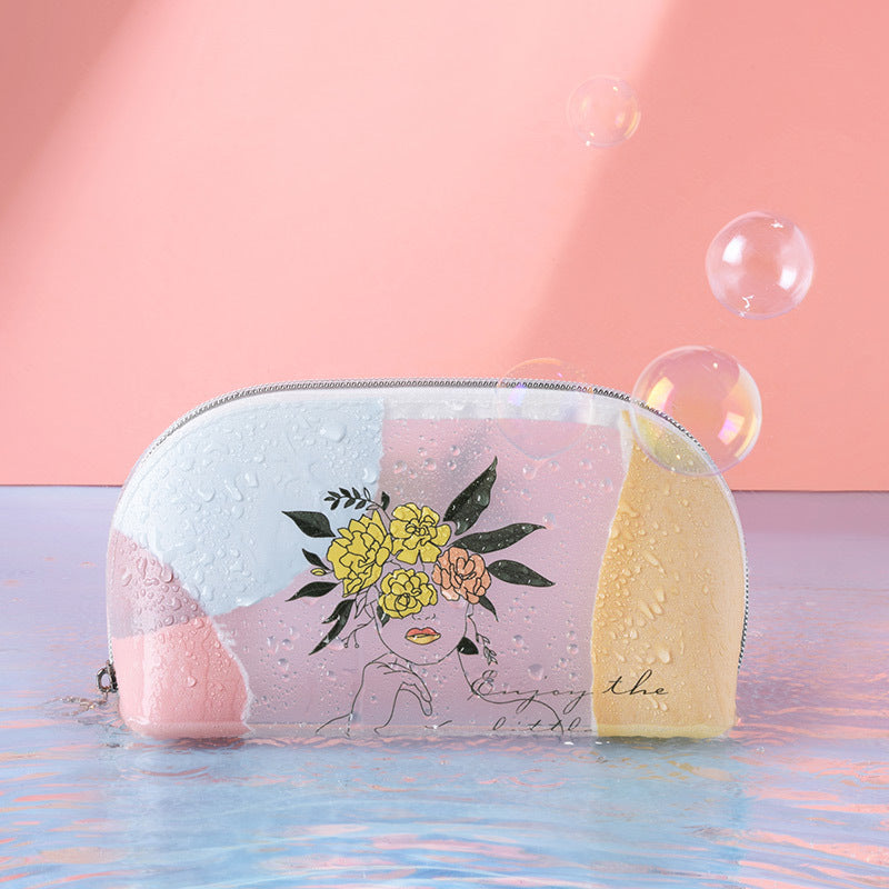 Figure Graphic Makeup Bag Portable Adorable Toiletry Bag For Girls And Women