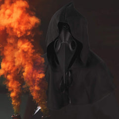 Plague Doctor Mask And Cloak Men's Halloween Costume Party Props