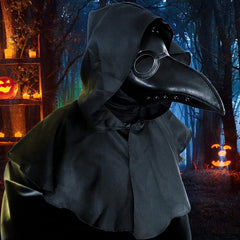 Plague Doctor Mask And Cloak Men's Halloween Costume Party Props