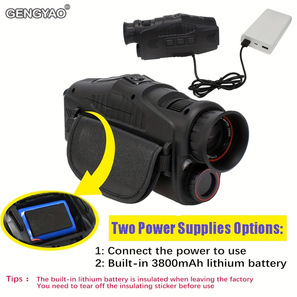 Monocular Night Vision Device 1080P HD Infrared Telescope