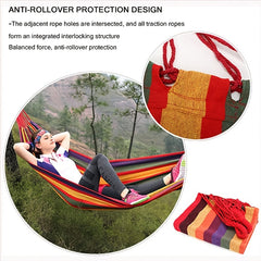 Portable Camping Hammock with Tree Straps - Holds Up To 450lbs