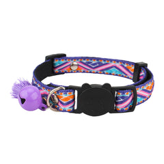 Adjustable Cat Collar w/ Bell & Tassel, Safe & Stylish