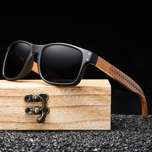 Men's Wooden Sunglasses Anti Light Multicolor Vintage