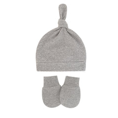 Baby Boys Hats And No Scratch Mittens Set Beanies Gloves Soft Knotted Cap