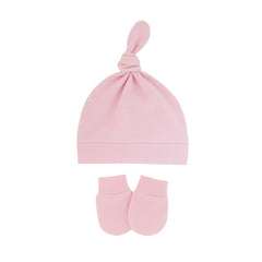 Baby Boys Hats And No Scratch Mittens Set Beanies Gloves Soft Knotted Cap