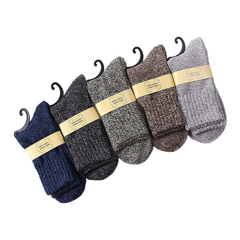 Men's Warm Thermal Crew Socks Breathable Comfy Casual Unisex Outdoor Socks