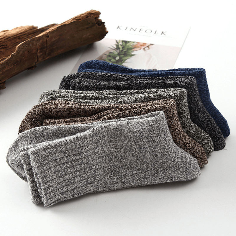 Men's Warm Thermal Crew Socks Breathable Comfy Casual Unisex Outdoor Socks