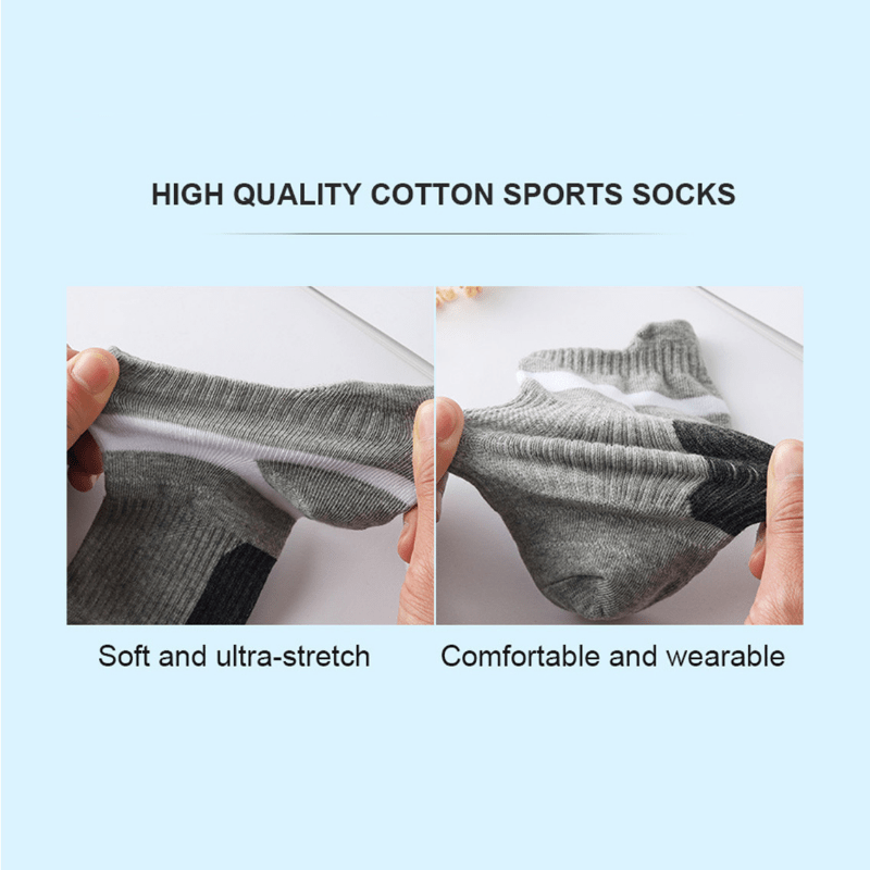 Men's Summer Thin Deodorant Low Cut Socks - 5 Pairs