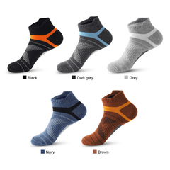 Men's Summer Thin Deodorant Low Cut Socks - 5 Pairs