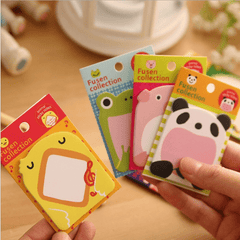 3 Packs Cute Sticky Notes Animals Memo Paper Gift Cards