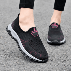 Women's Lightweight Knit Walking Shoes Slip on Casual Sneakers