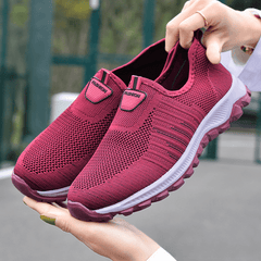 Women's Lightweight Knit Walking Shoes Slip on Casual Sneakers
