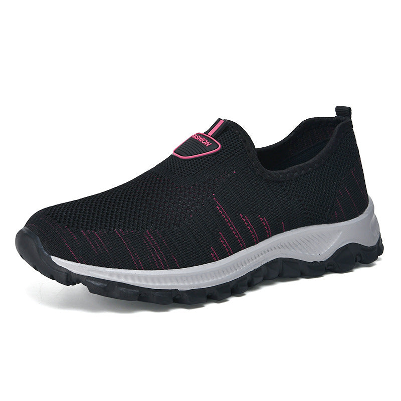 Women's Lightweight Knit Walking Shoes Slip on Casual Sneakers