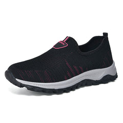 Women's Lightweight Knit Walking Shoes Slip on Casual Sneakers