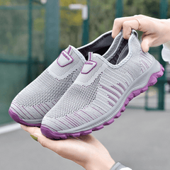 Women's Lightweight Knit Walking Shoes Slip on Casual Sneakers