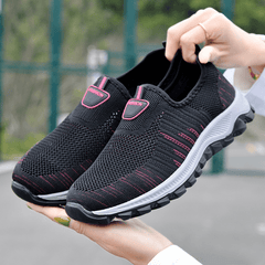Women's Lightweight Knit Walking Shoes Slip on Casual Sneakers