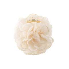 Large Fabric Flower Duck Billed Clip Ponytail Holder Nonslip Hair Claw