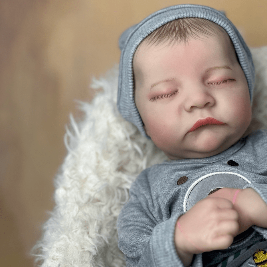 18" Sleeping Reborn Doll Soft Silicone Newborn Bebe Toy Gift
