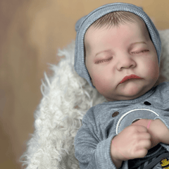 18" Sleeping Reborn Doll Soft Silicone Newborn Bebe Toy Gift