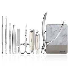 Professional 9-In-1 Nail Clippers Set with Storage Bag