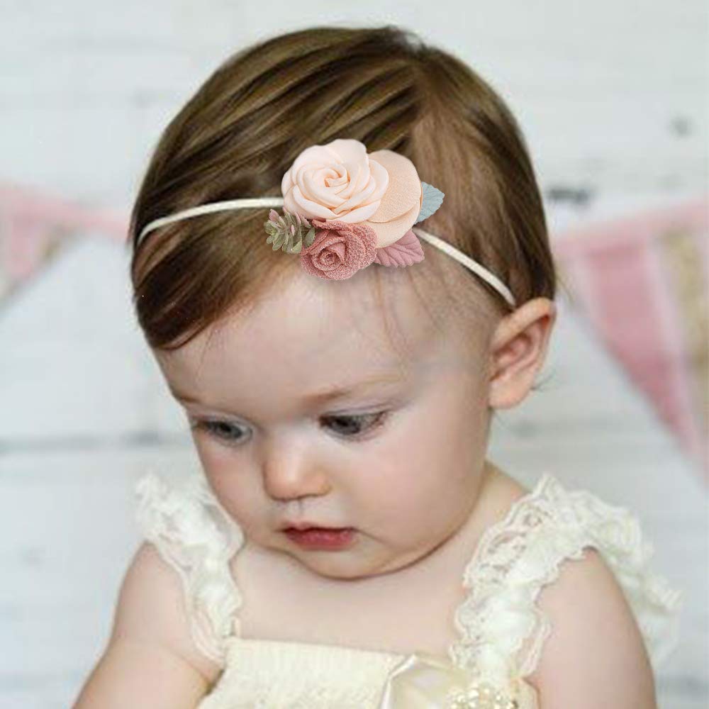 Cute Nylon Flower Headbands for Warm and Stylish Ears