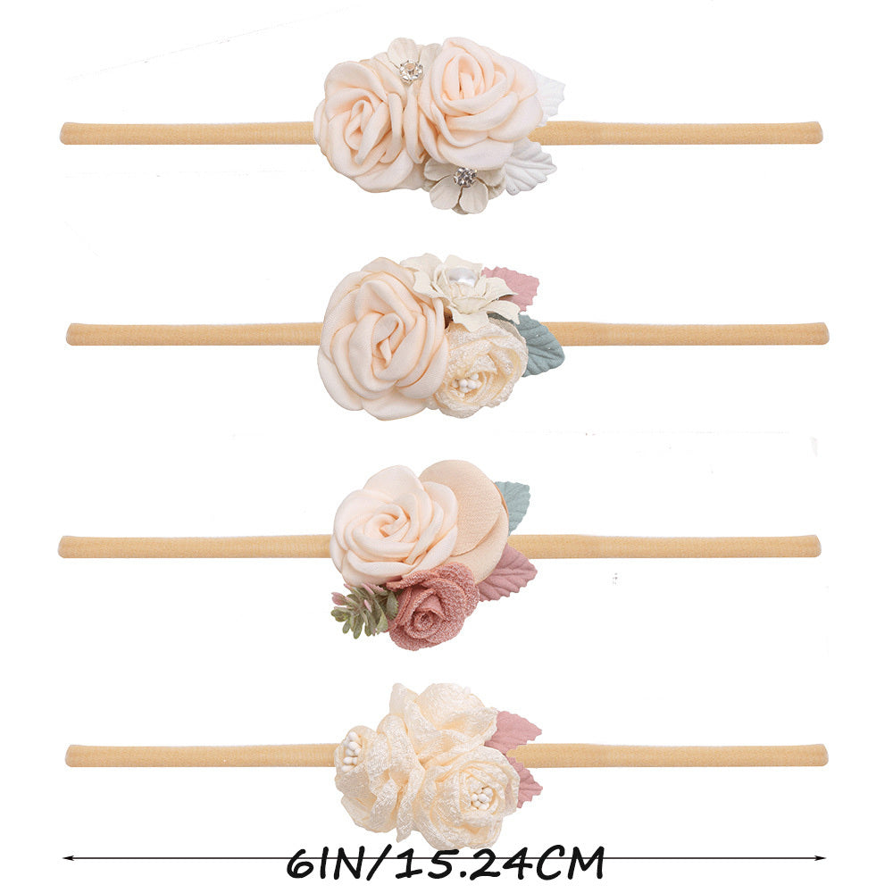 Cute Nylon Flower Headbands for Warm and Stylish Ears