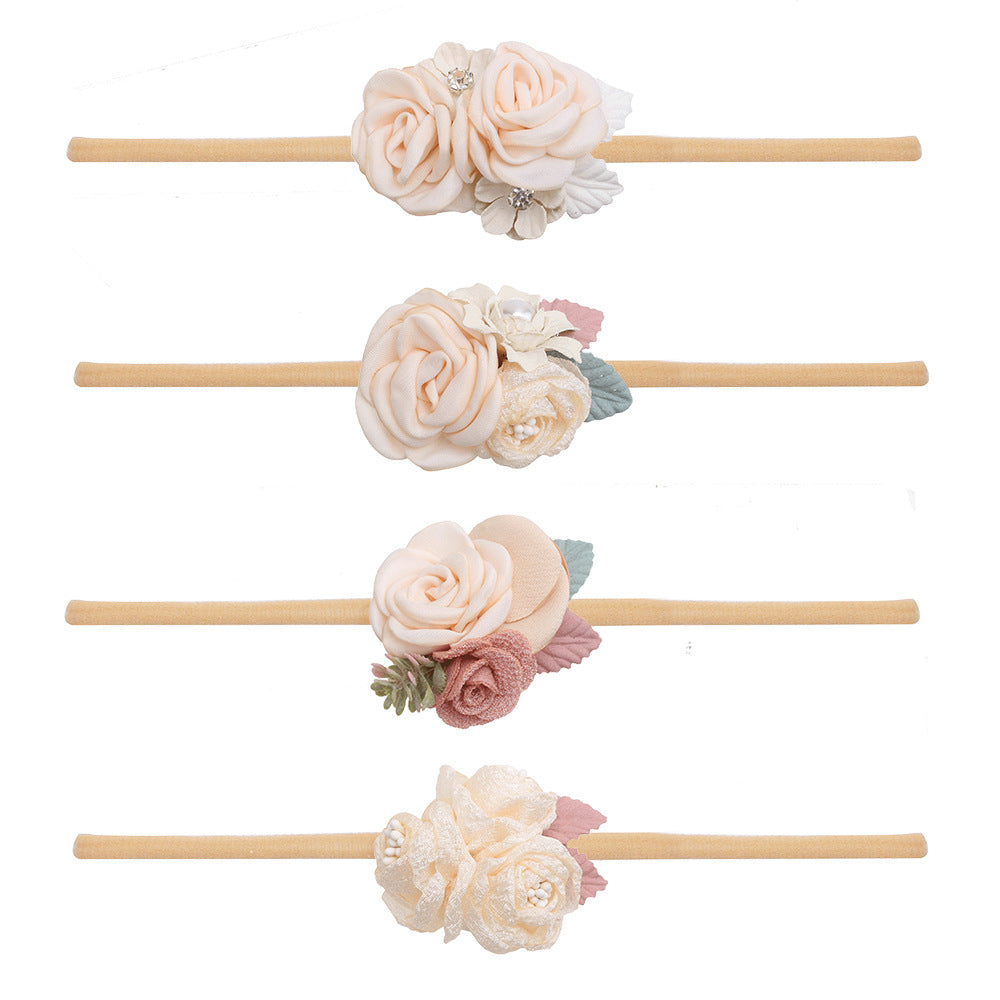 Cute Nylon Flower Headbands for Warm and Stylish Ears