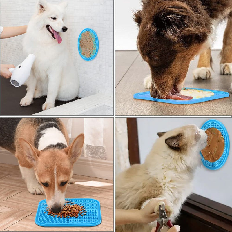 Dog Anxiety Relief Slow Feeder with Spoon Set
